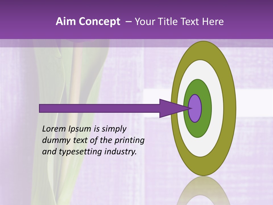 Gutschein Tulpen Blumenstrau PowerPoint Template