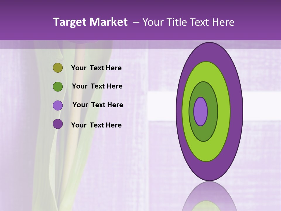 Gutschein Tulpen Blumenstrau PowerPoint Template