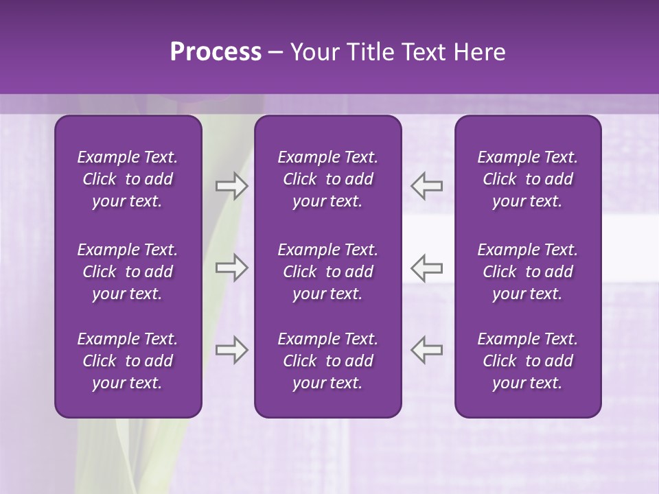 Gutschein Tulpen Blumenstrau PowerPoint Template