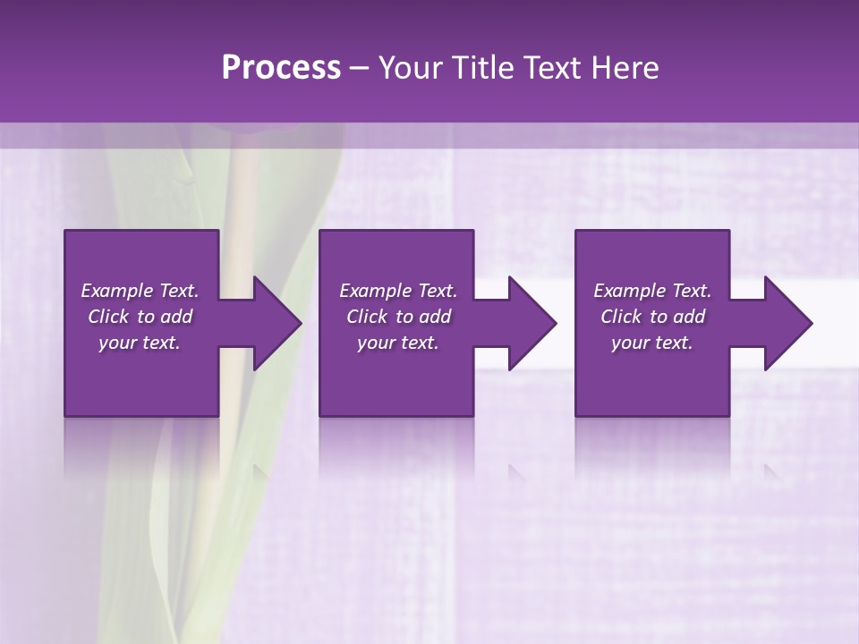 Gutschein Tulpen Blumenstrau PowerPoint Template