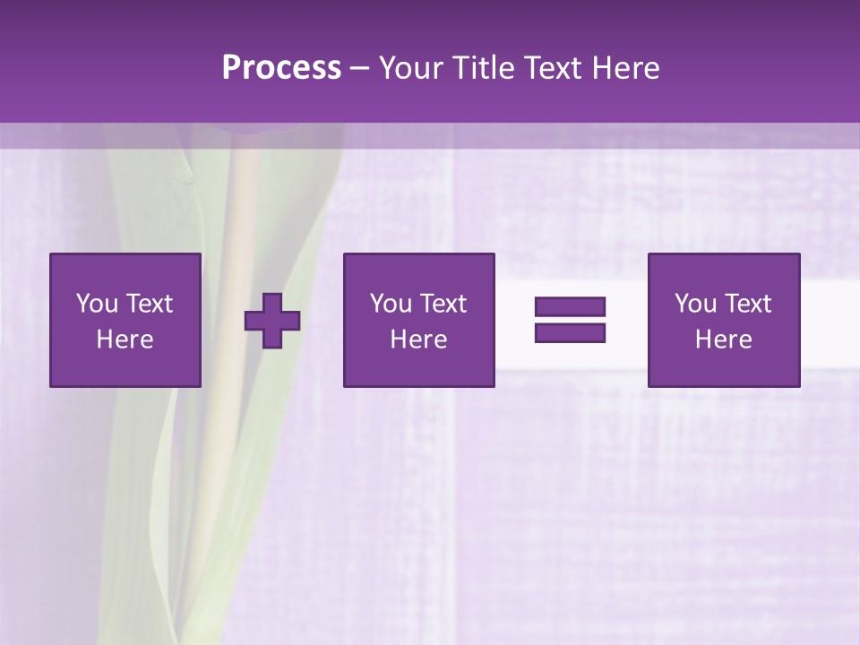Gutschein Tulpen Blumenstrau PowerPoint Template