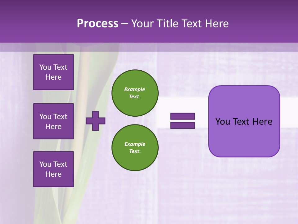 Gutschein Tulpen Blumenstrau PowerPoint Template