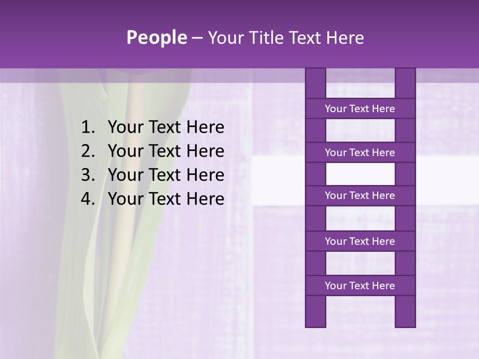Gutschein Tulpen Blumenstrau PowerPoint Template