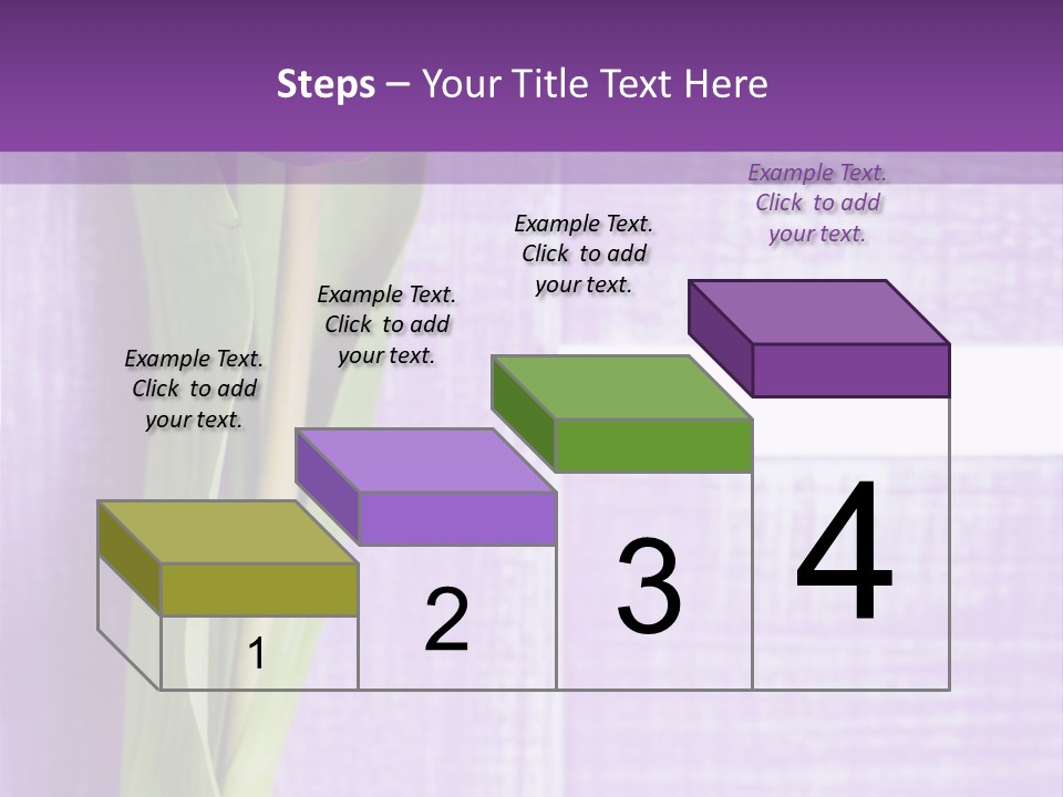 Gutschein Tulpen Blumenstrau PowerPoint Template