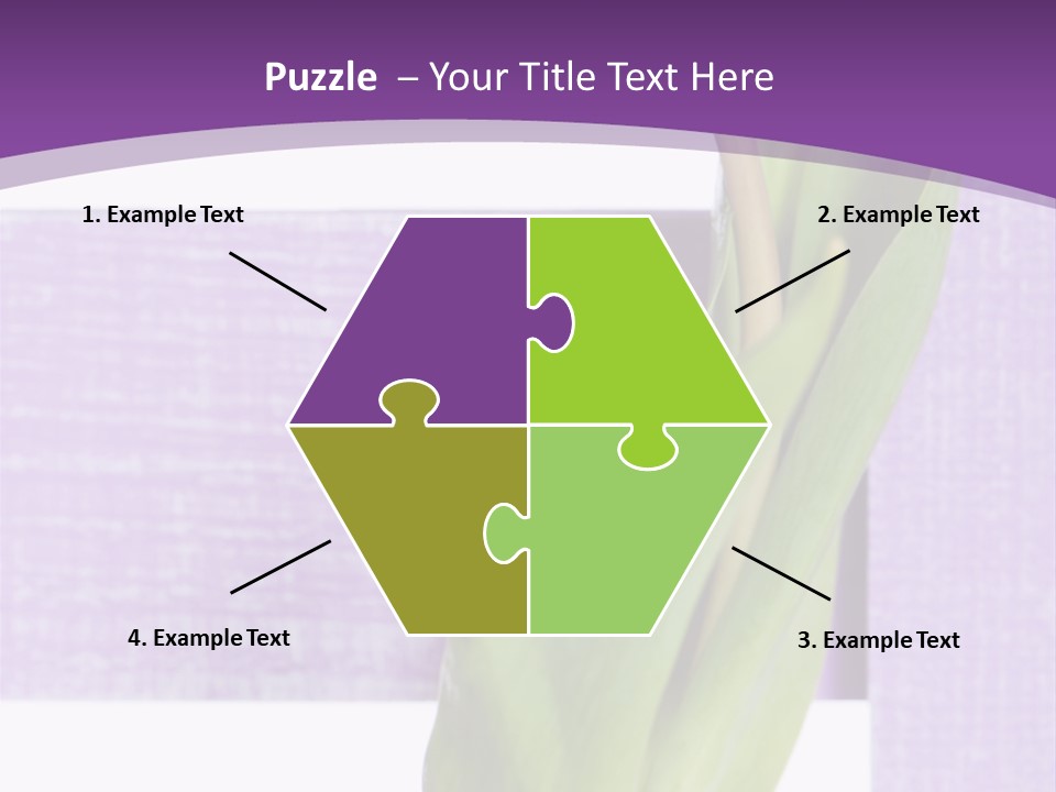 Textfreiraum Tulpe Garten PowerPoint Template