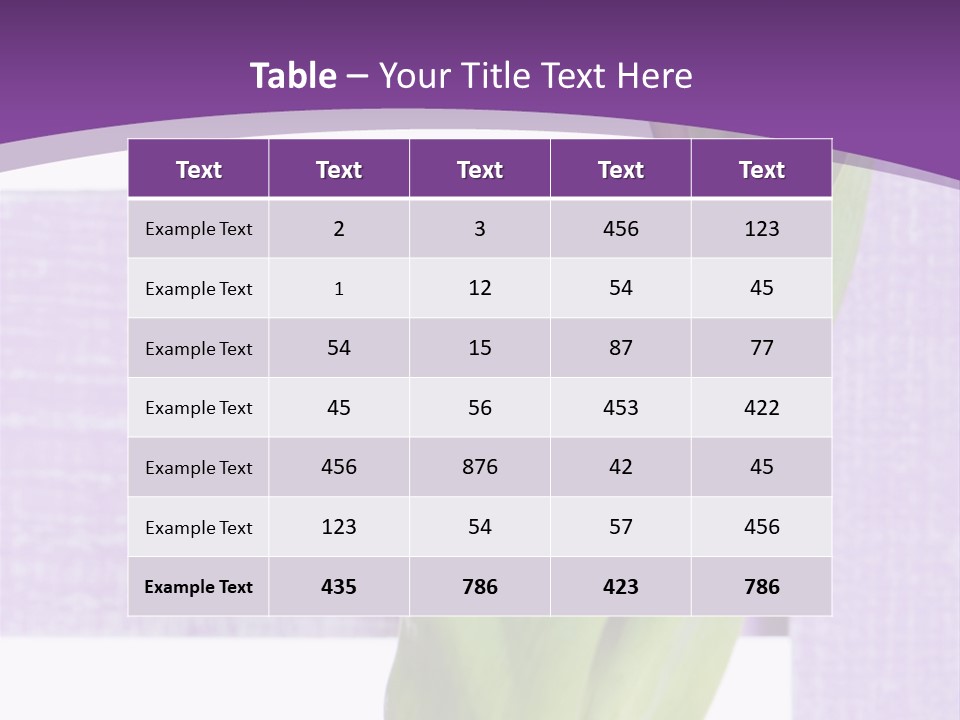 Textfreiraum Tulpe Garten PowerPoint Template