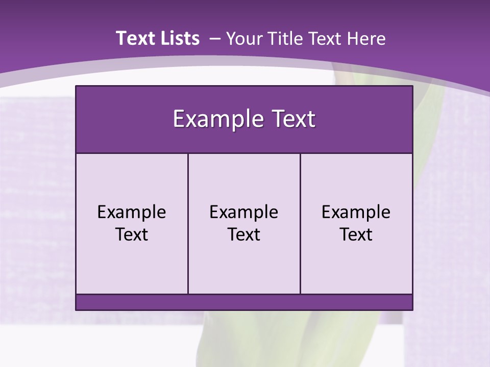 Textfreiraum Tulpe Garten PowerPoint Template