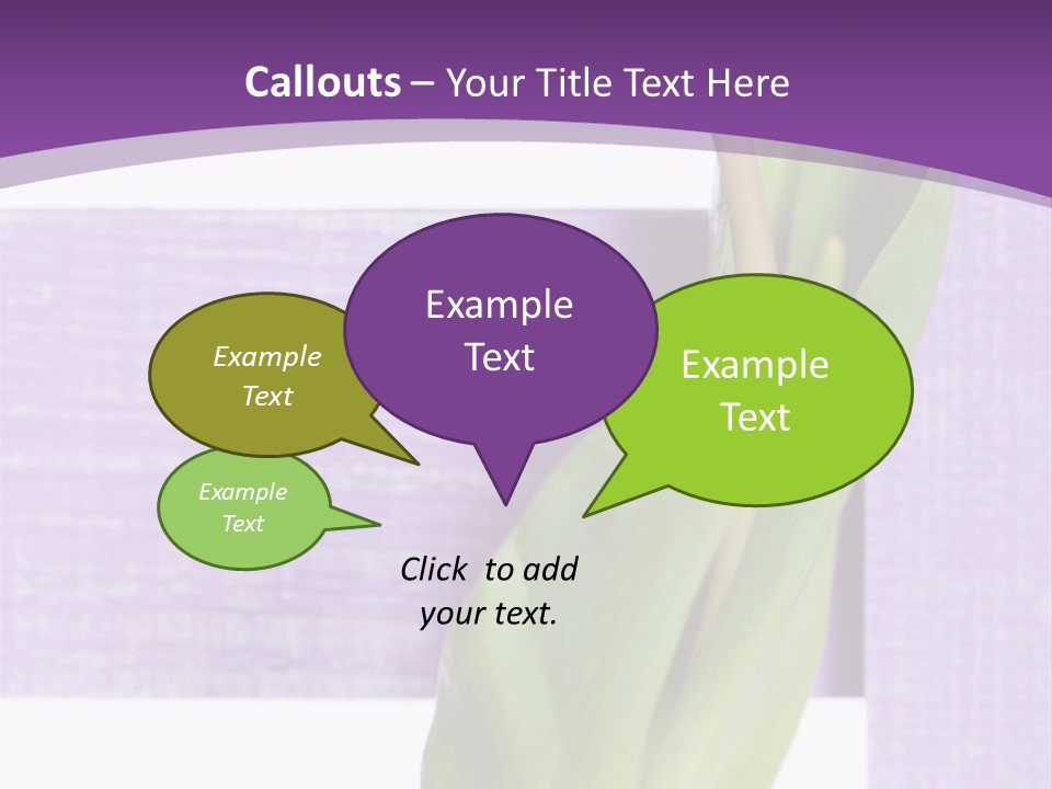 Textfreiraum Tulpe Garten PowerPoint Template