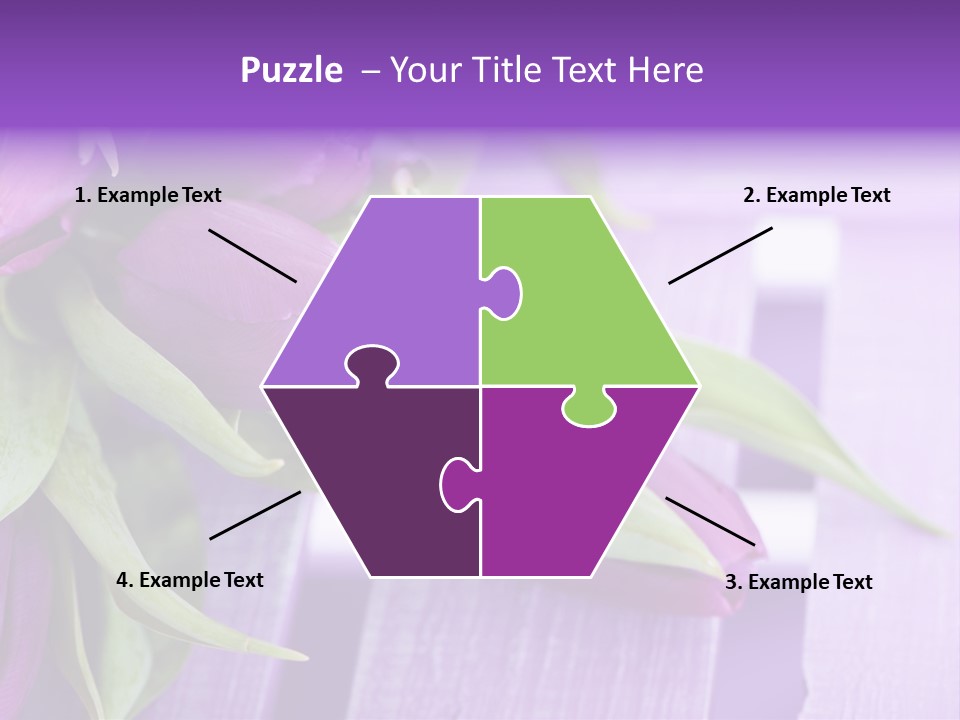 Gutschein Garten Holzuntergrund PowerPoint Template