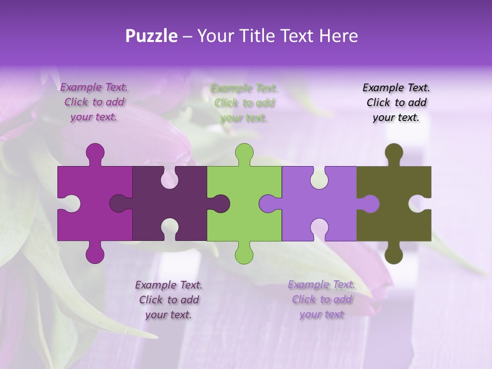 Gutschein Garten Holzuntergrund PowerPoint Template