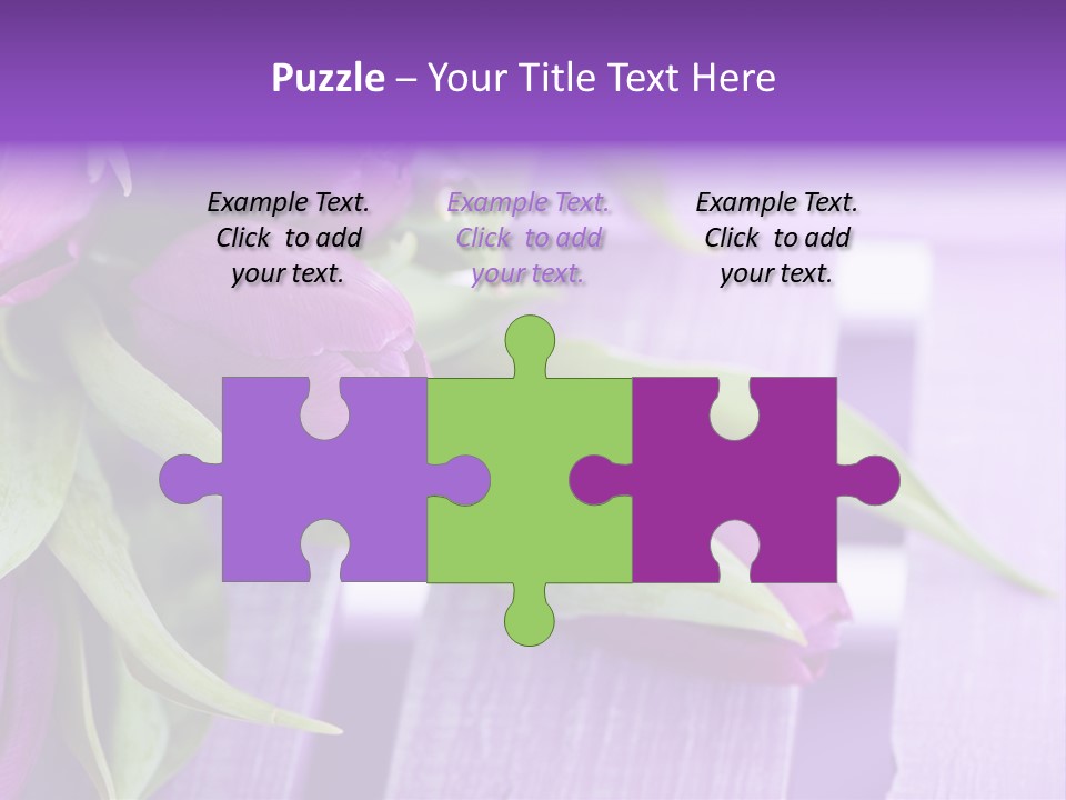 Gutschein Garten Holzuntergrund PowerPoint Template