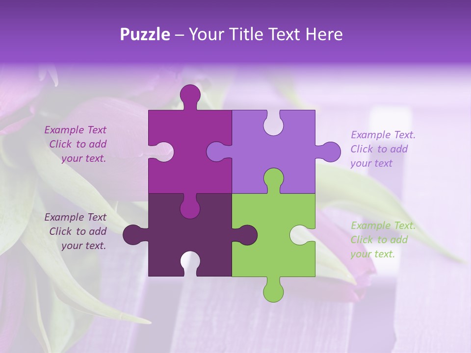 Gutschein Garten Holzuntergrund PowerPoint Template