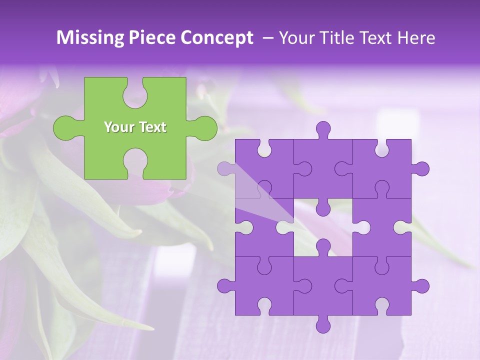 Gutschein Garten Holzuntergrund PowerPoint Template