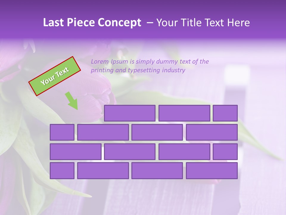 Gutschein Garten Holzuntergrund PowerPoint Template