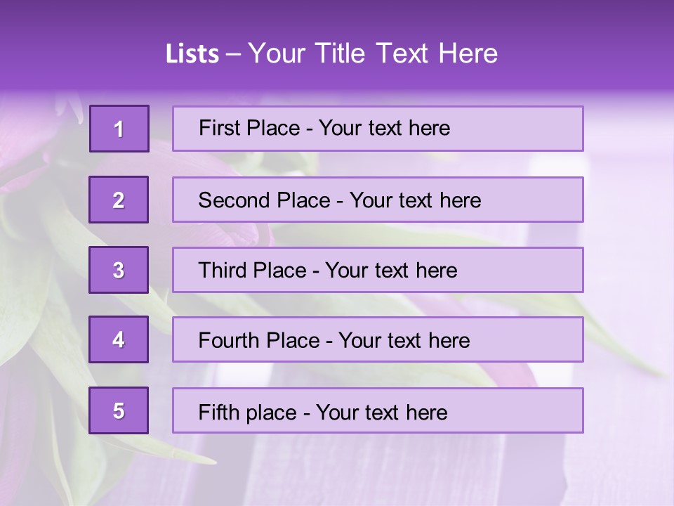 Gutschein Garten Holzuntergrund PowerPoint Template