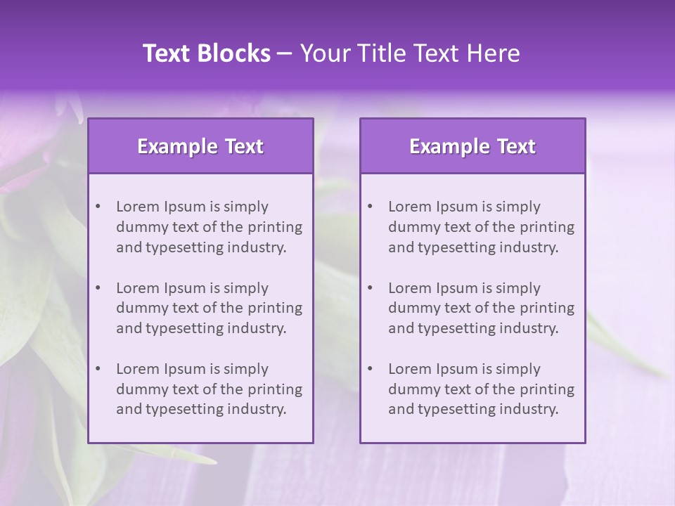 Gutschein Garten Holzuntergrund PowerPoint Template