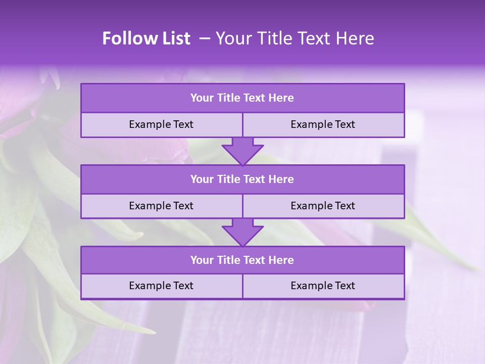 Gutschein Garten Holzuntergrund PowerPoint Template