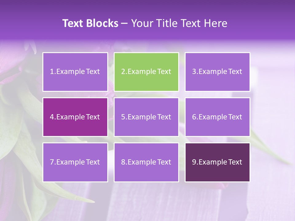 Gutschein Garten Holzuntergrund PowerPoint Template