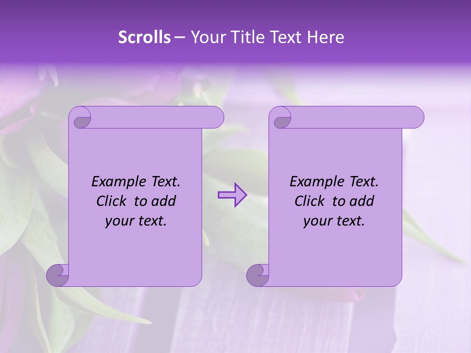 Gutschein Garten Holzuntergrund PowerPoint Template