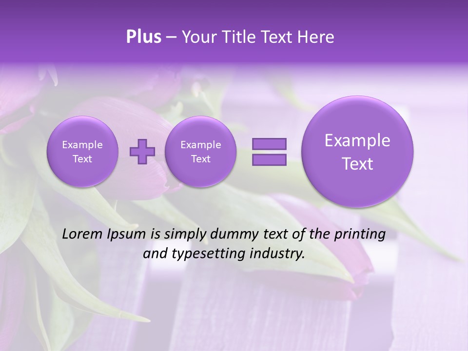 Gutschein Garten Holzuntergrund PowerPoint Template