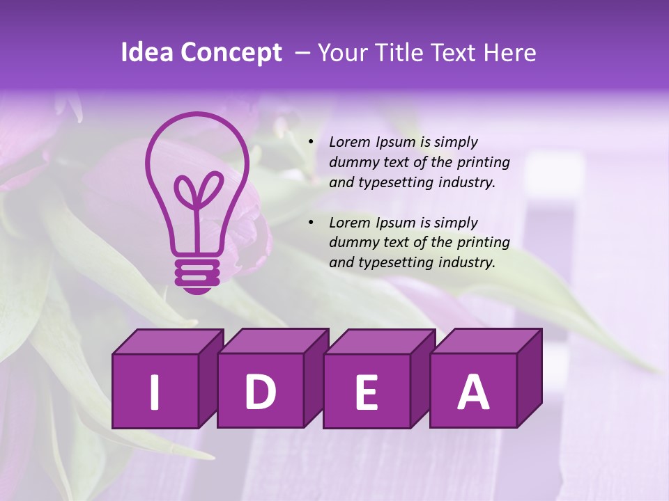 Gutschein Garten Holzuntergrund PowerPoint Template