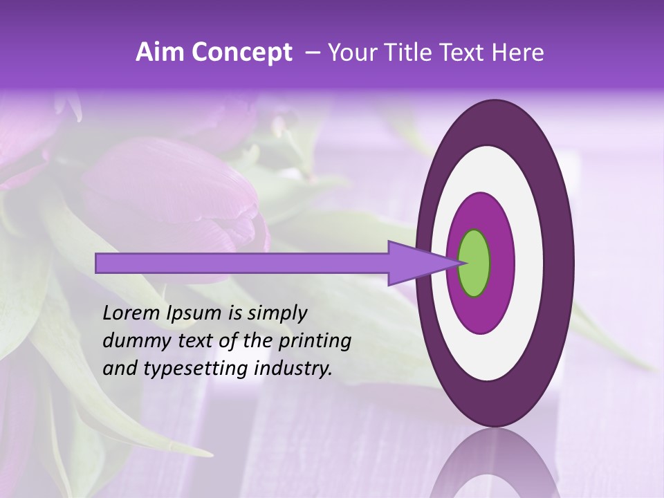 Gutschein Garten Holzuntergrund PowerPoint Template