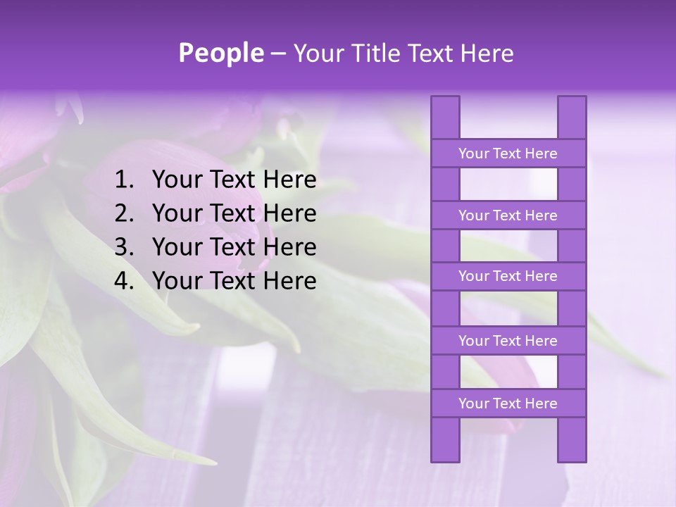 Gutschein Garten Holzuntergrund PowerPoint Template