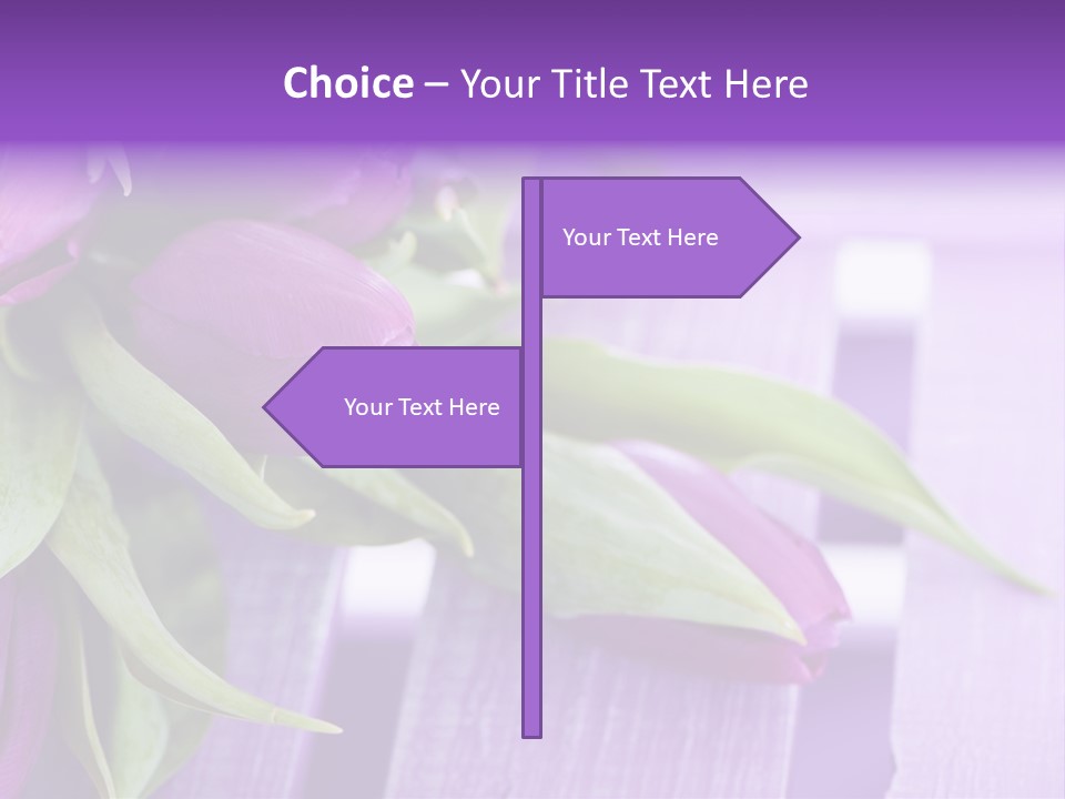 Gutschein Garten Holzuntergrund PowerPoint Template