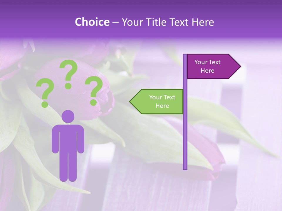 Gutschein Garten Holzuntergrund PowerPoint Template