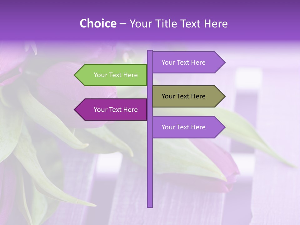 Gutschein Garten Holzuntergrund PowerPoint Template