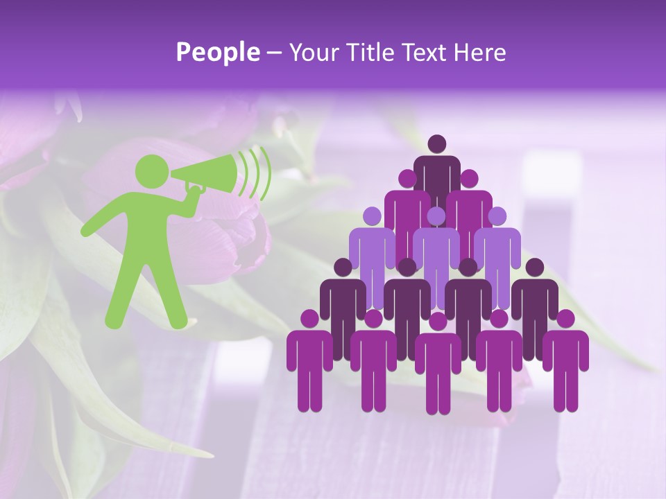 Gutschein Garten Holzuntergrund PowerPoint Template