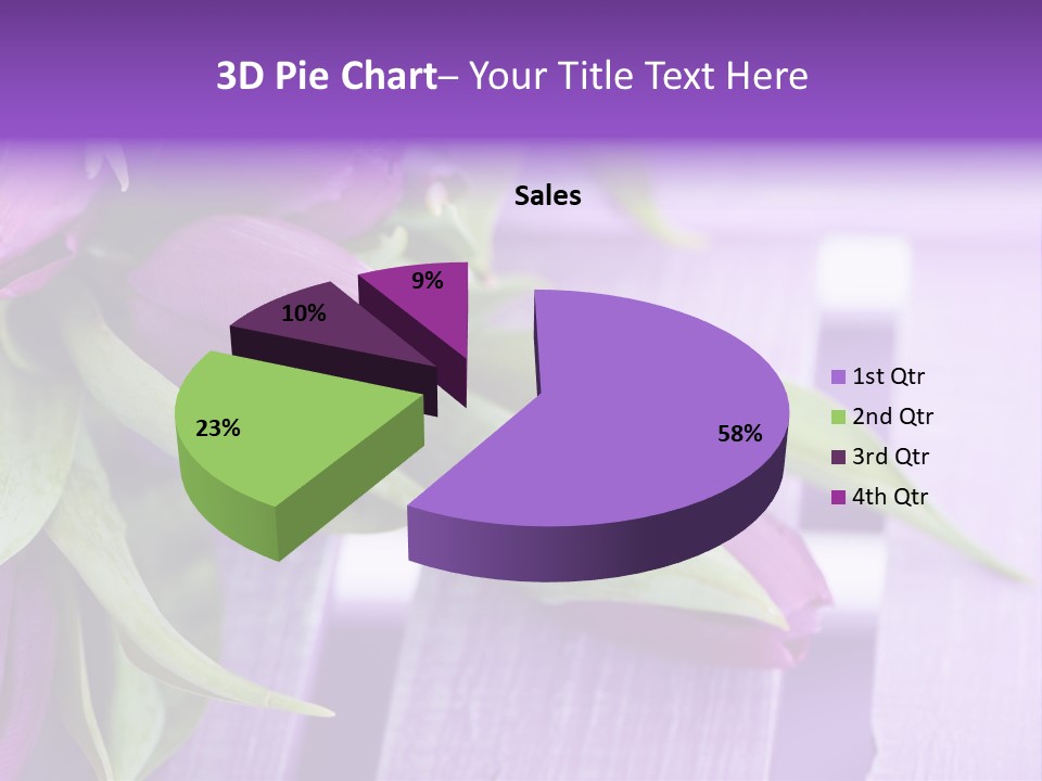 Gutschein Garten Holzuntergrund PowerPoint Template