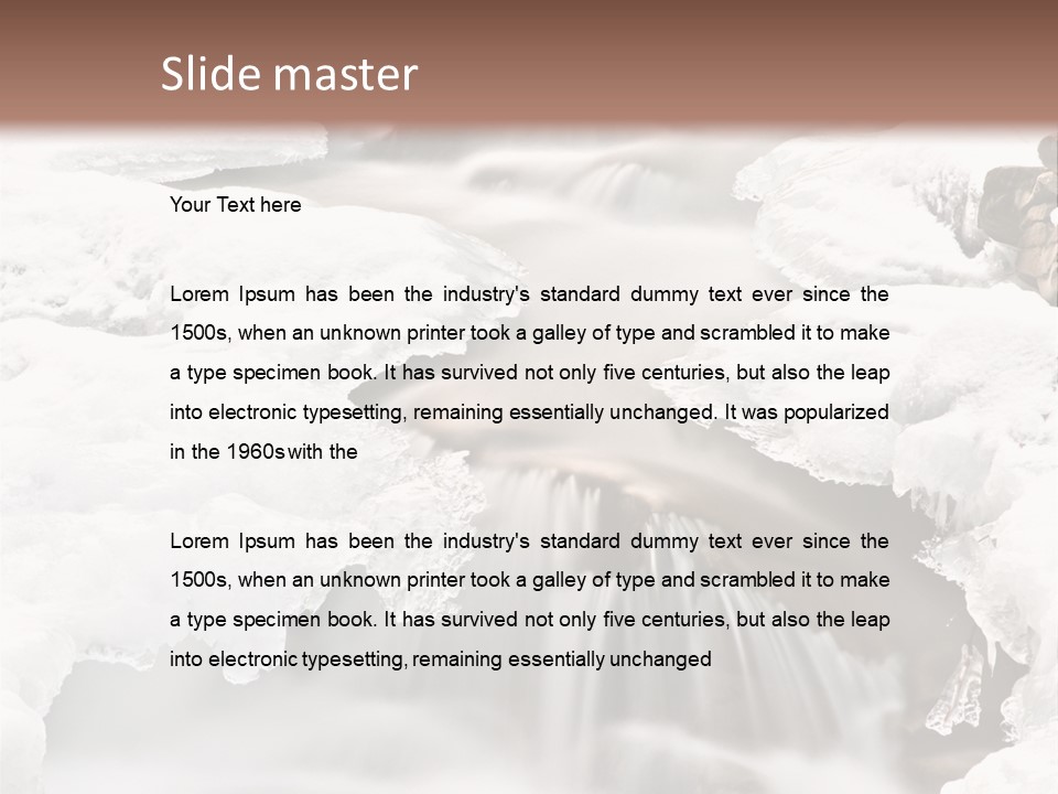 Background River Fluid PowerPoint Template