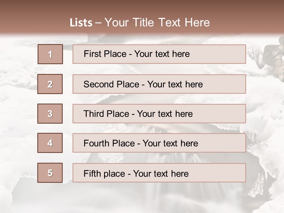 Background River Fluid PowerPoint Template