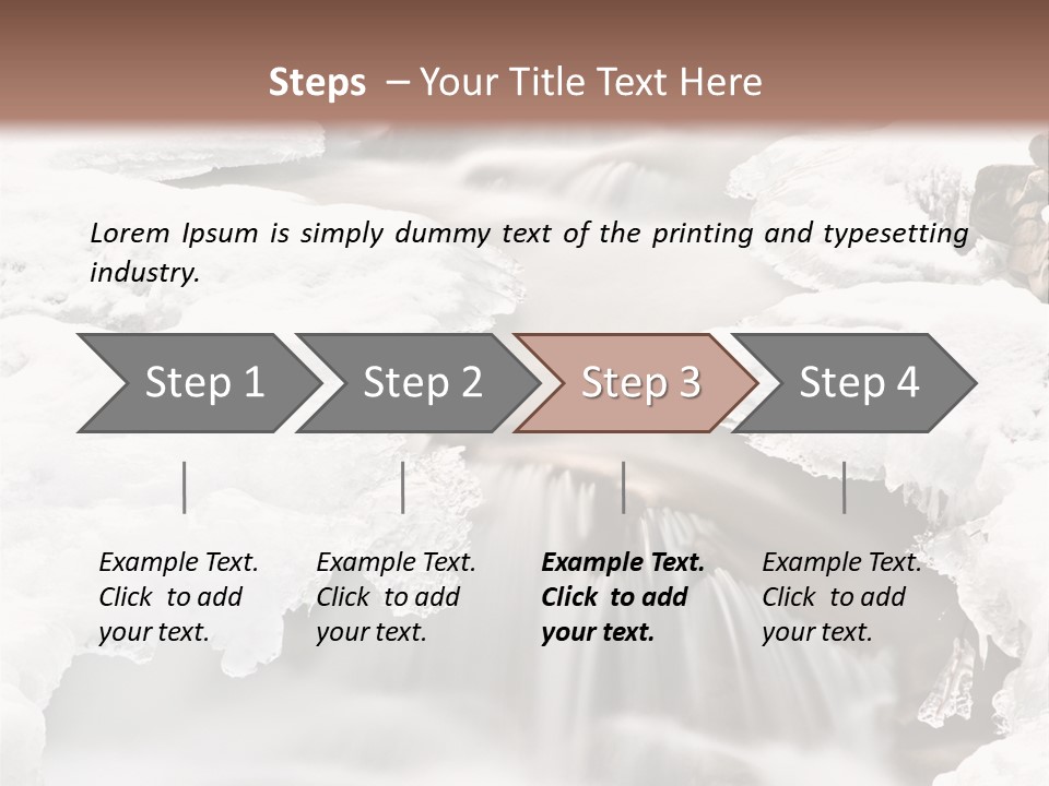 Background River Fluid PowerPoint Template