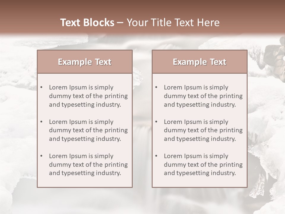 Background River Fluid PowerPoint Template
