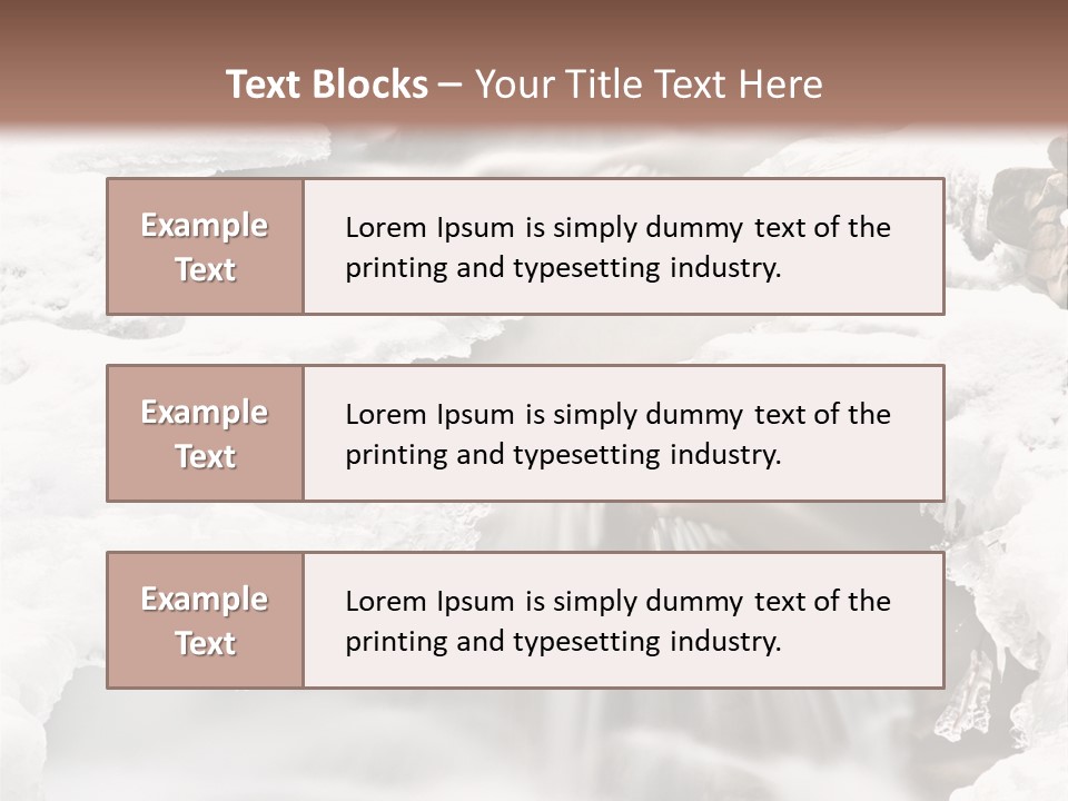 Background River Fluid PowerPoint Template