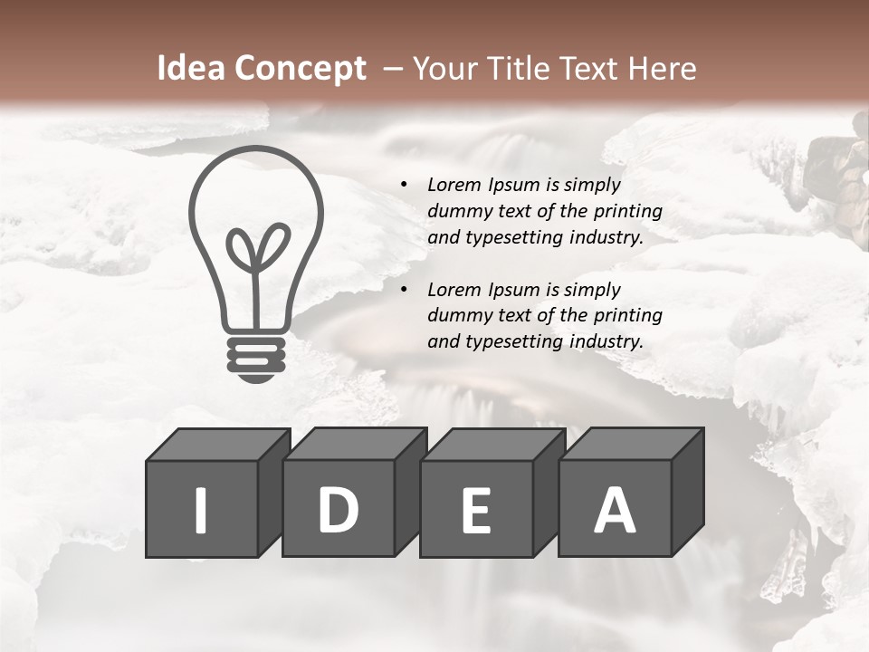 Background River Fluid PowerPoint Template