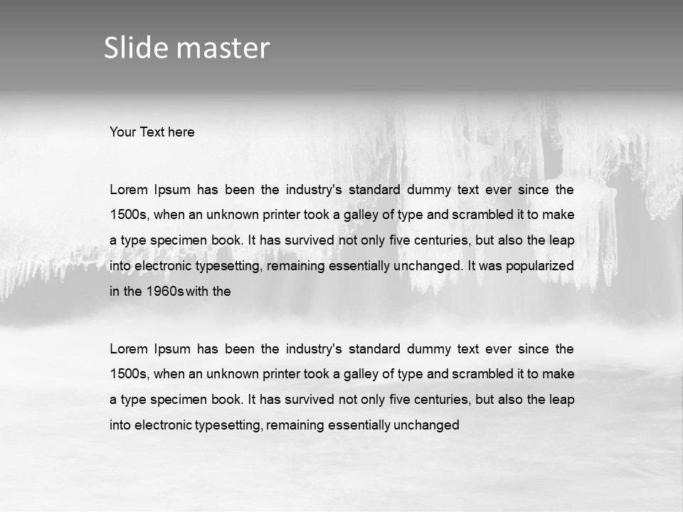 Long Copyspace Scenery PowerPoint Template