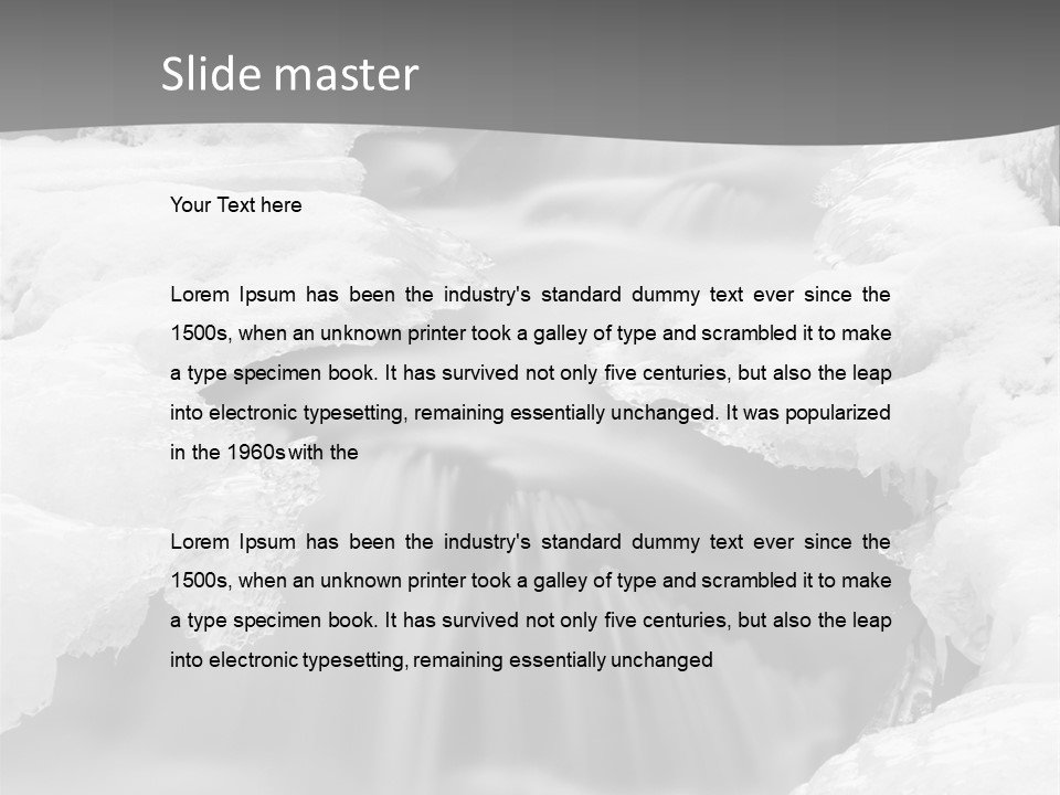 Cold Snow Nature PowerPoint Template