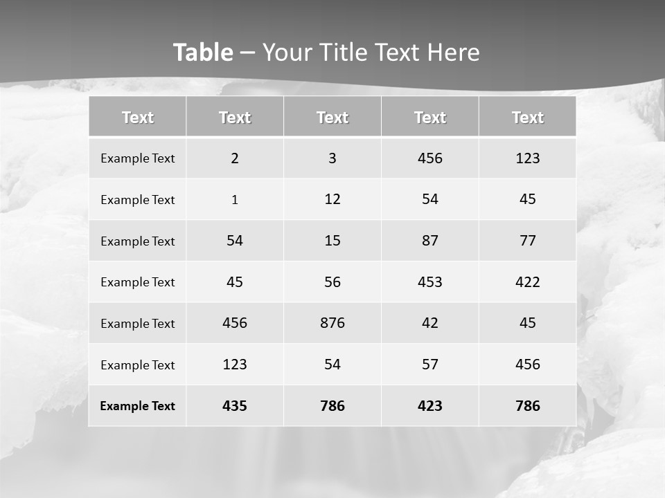 Cold Snow Nature PowerPoint Template