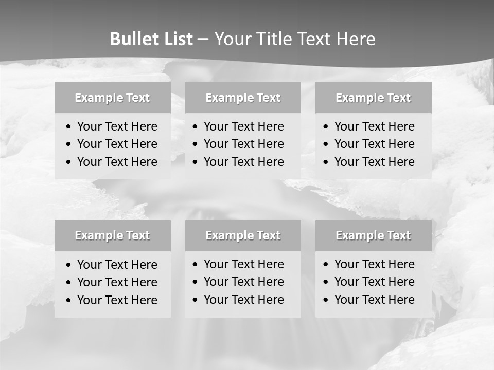 Cold Snow Nature PowerPoint Template