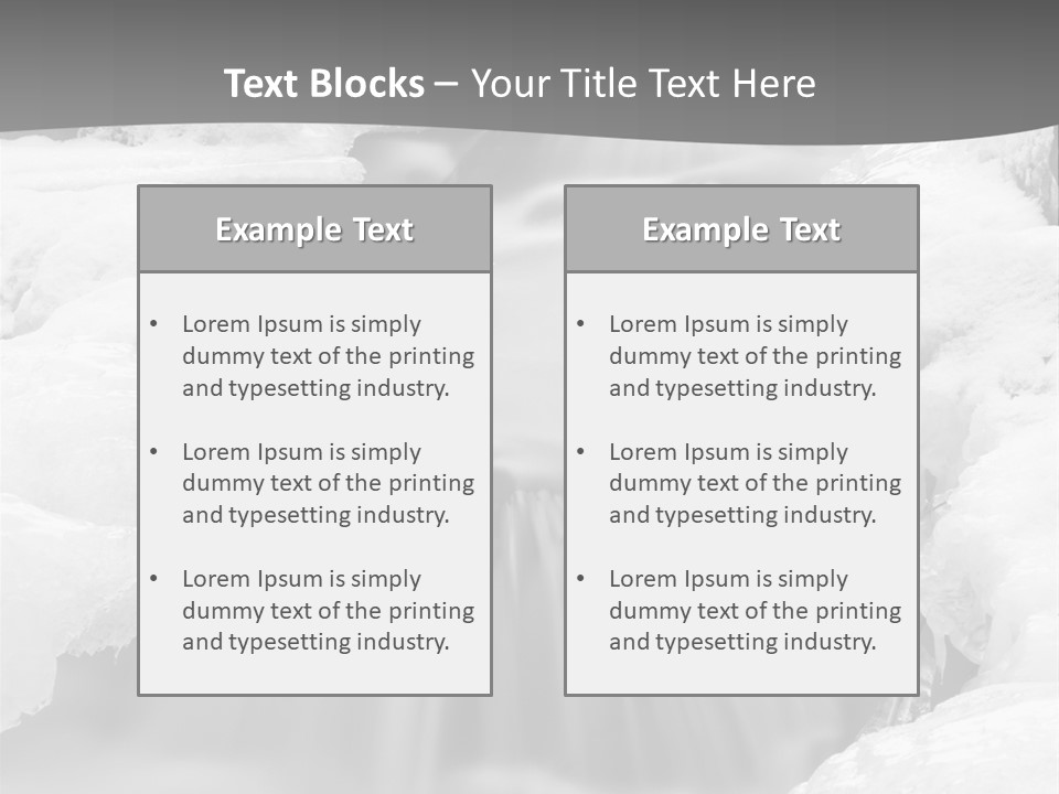 Cold Snow Nature PowerPoint Template