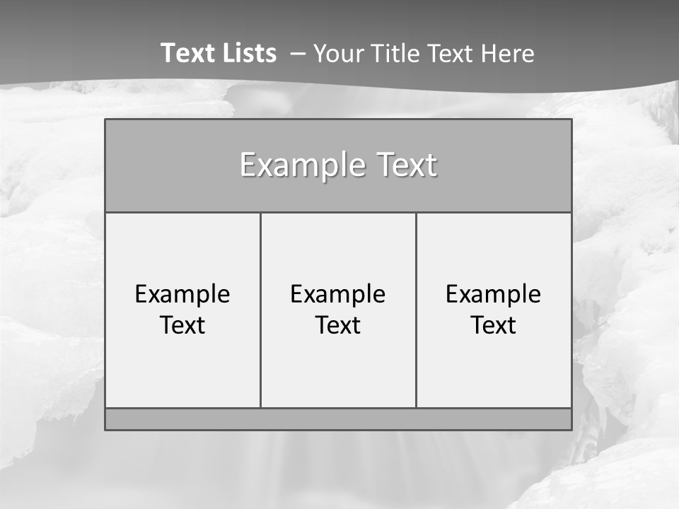 Cold Snow Nature PowerPoint Template