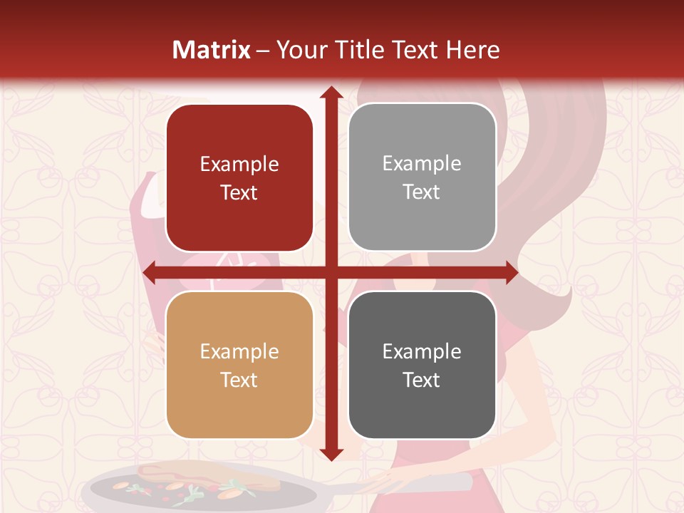 Cake Kitchen Dress PowerPoint Template