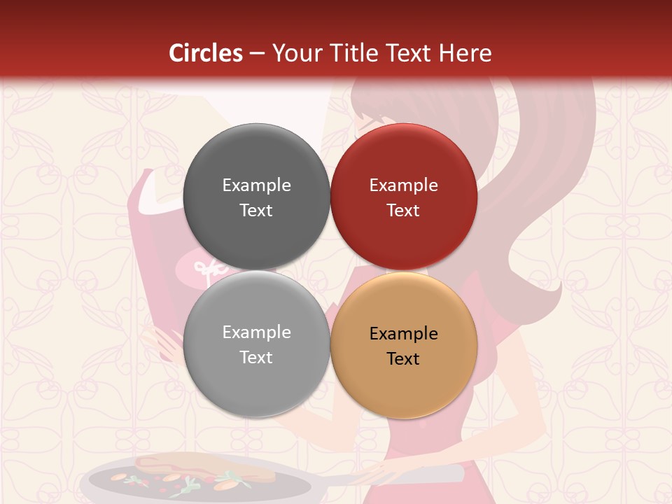 Cake Kitchen Dress PowerPoint Template