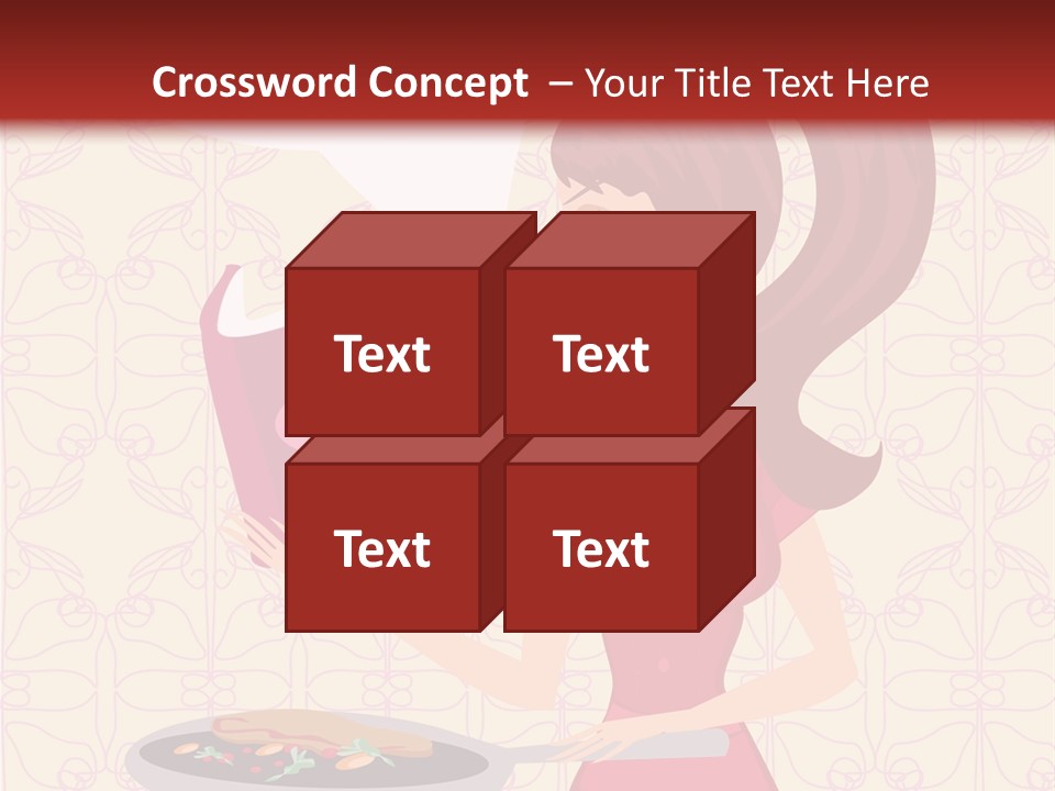 Cake Kitchen Dress PowerPoint Template