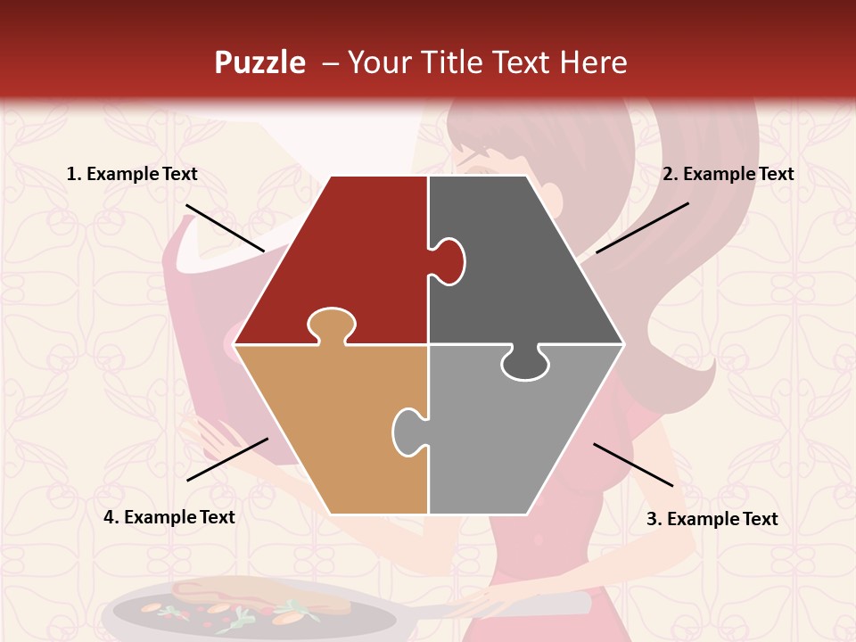 Cake Kitchen Dress PowerPoint Template