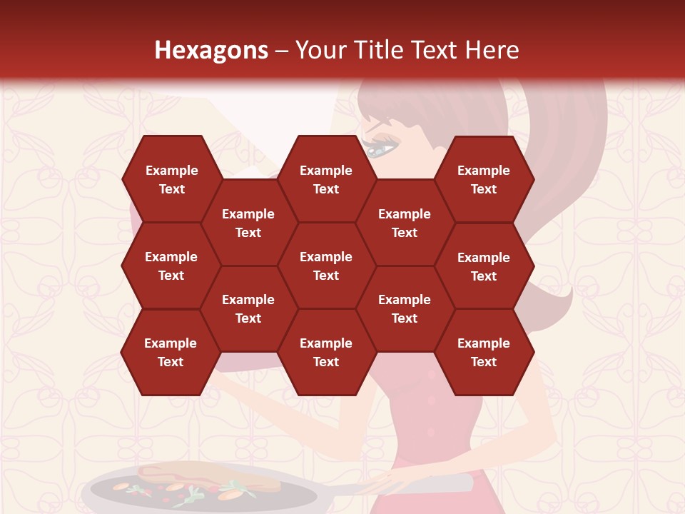 Cake Kitchen Dress PowerPoint Template