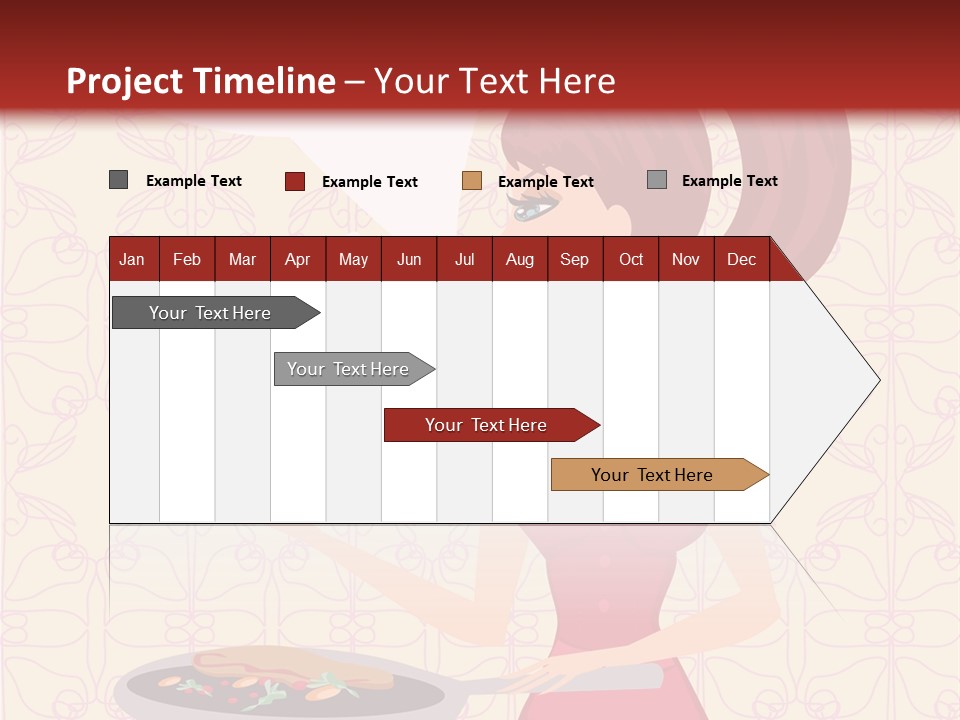 Cake Kitchen Dress PowerPoint Template